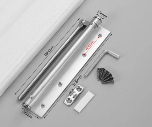 Adjustable Door Closer Aluminum Alloy Automatic Spring Soft Close Fire-Proof Heavy Duty Hardware WF