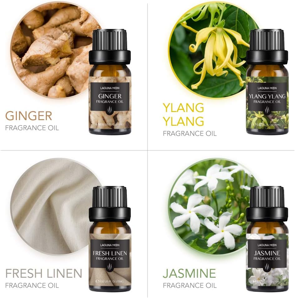 Fragrance Oils Gift Set TOP 16 Aromatherapy Premium Grade Oils Kit Fragrance Oils for Candle Making, Soap Making, Diffuser, Perfume, Bath - 10Ml/Bottle