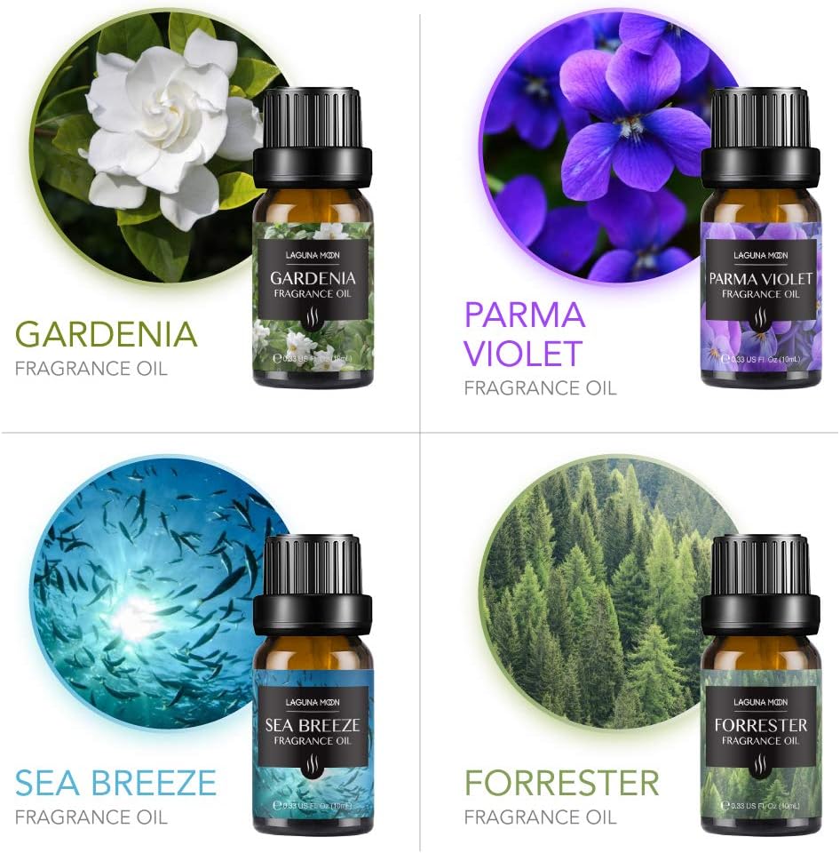 Fragrance Oils Gift Set TOP 16 Aromatherapy Premium Grade Oils Kit Fragrance Oils for Candle Making, Soap Making, Diffuser, Perfume, Bath - 10Ml/Bottle