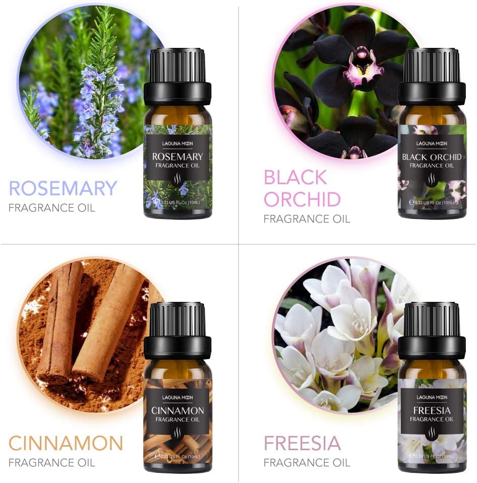 Fragrance Oils Gift Set TOP 16 Aromatherapy Premium Grade Oils Kit Fragrance Oils for Candle Making, Soap Making, Diffuser, Perfume, Bath - 10Ml/Bottle
